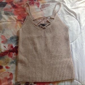 ❤️AEO Pink Sweater Tank Top